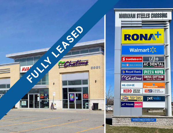 Scarborough - 5981 Steeles Ave East - Fully Leased